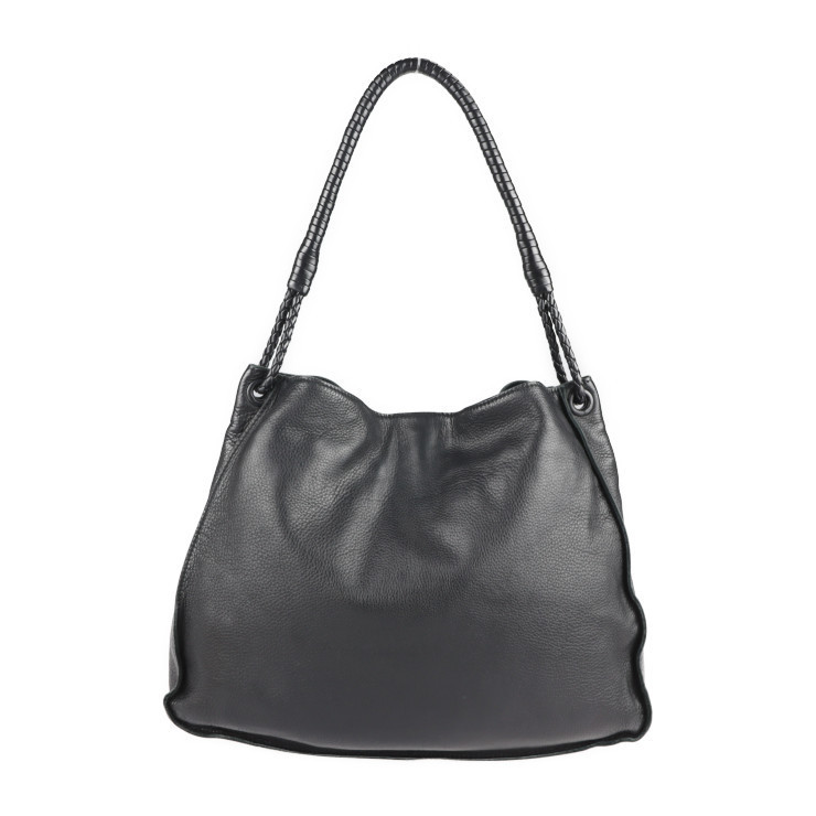 Bottega Veneta Leather Shoulder Bag Black